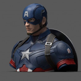 Avengers Endgame Coin Bank Captain America 20 cm - Poškodené balenie !